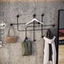 Wallity Samara Gancho de Pared Metálico Negro